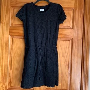 Lou & Grey Women’s S Black Lace Shorts Romper